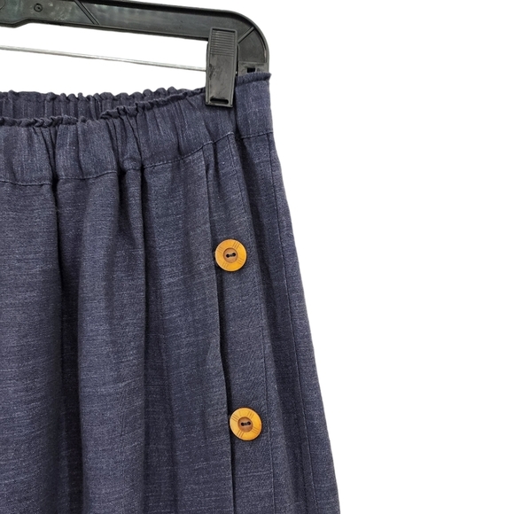 SuZen Women's Vintage Linen Blend Tunic Top & Skirt Set Lagenlook- L - Picture 9 of 12